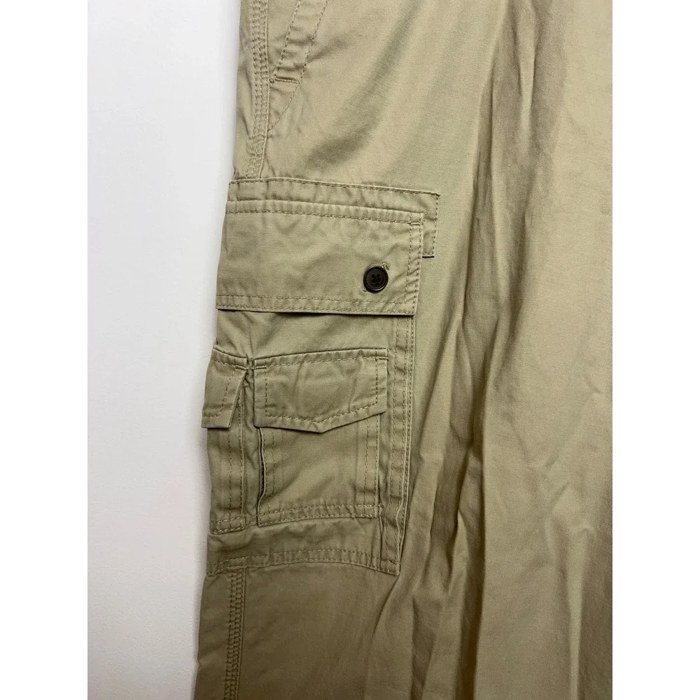 Eddie Bauer Mens Relaxed Fit‎ Cargo Pants Khaki 40x32 Classic Utility Workwear
